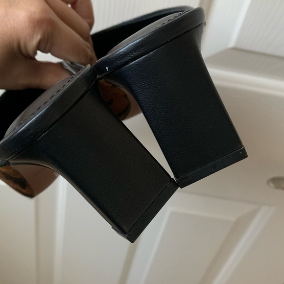 Nordstrom Who what wear Kayla Mules animal print pump open back Y2K size 7 - Picture 5 of 5